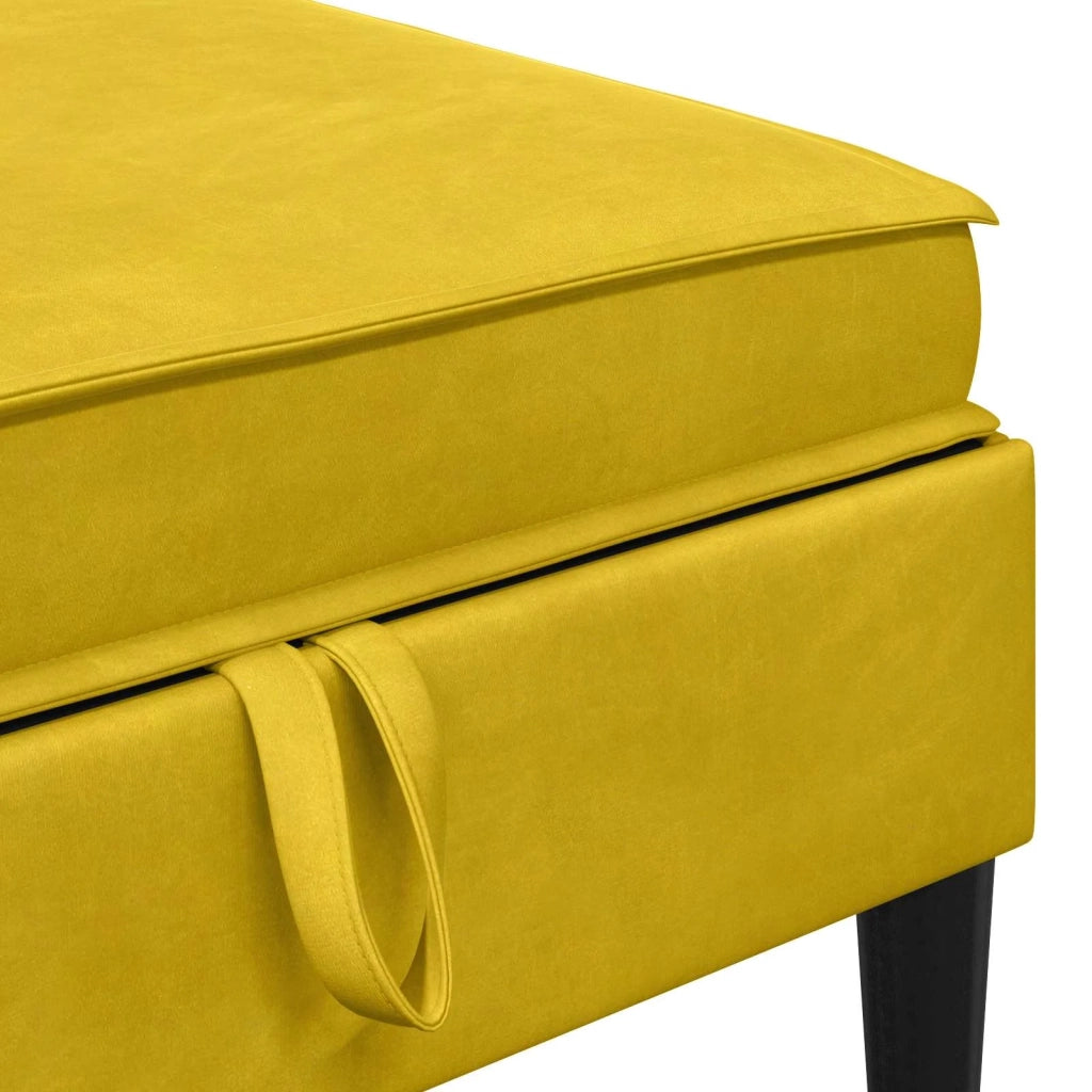 Set di mobili per il soggiorno con cuscino 6 pcs Giallo Velluto 3413762