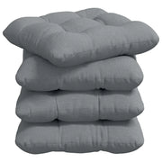 Cuscini per Seduta 4 pz | Cuscini per sedie Grigio chiaro 45 x 45 x 12 cm Tessuto