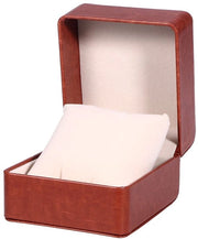 Cassetto orologio in PU, singolo, con rete, cassetto a catena, cassetto di gioielli con cuscino, ideale per regali di Natale, Capodanno, compleanni
