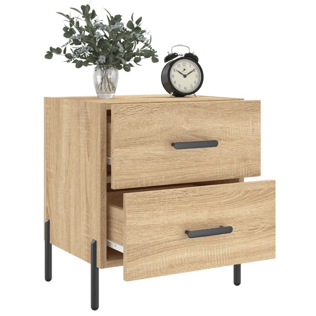 Comodino Rovere Sonoma 40x35x47,5 cm in Legno Multistrato 827330