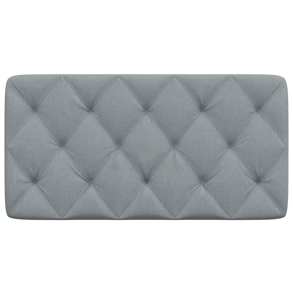 Cuscino Testiera Grigio Chiaro 100 cm in Tessuto 4019205