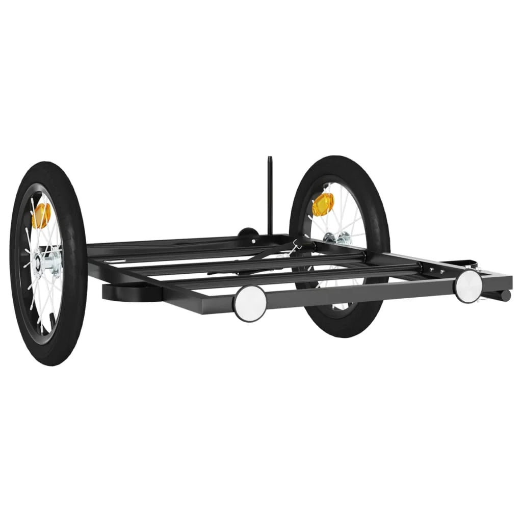 Rimorchio/carrello per il trasporto di biciclette 126 x 63 x 34 cm ferro nero 02_0044062