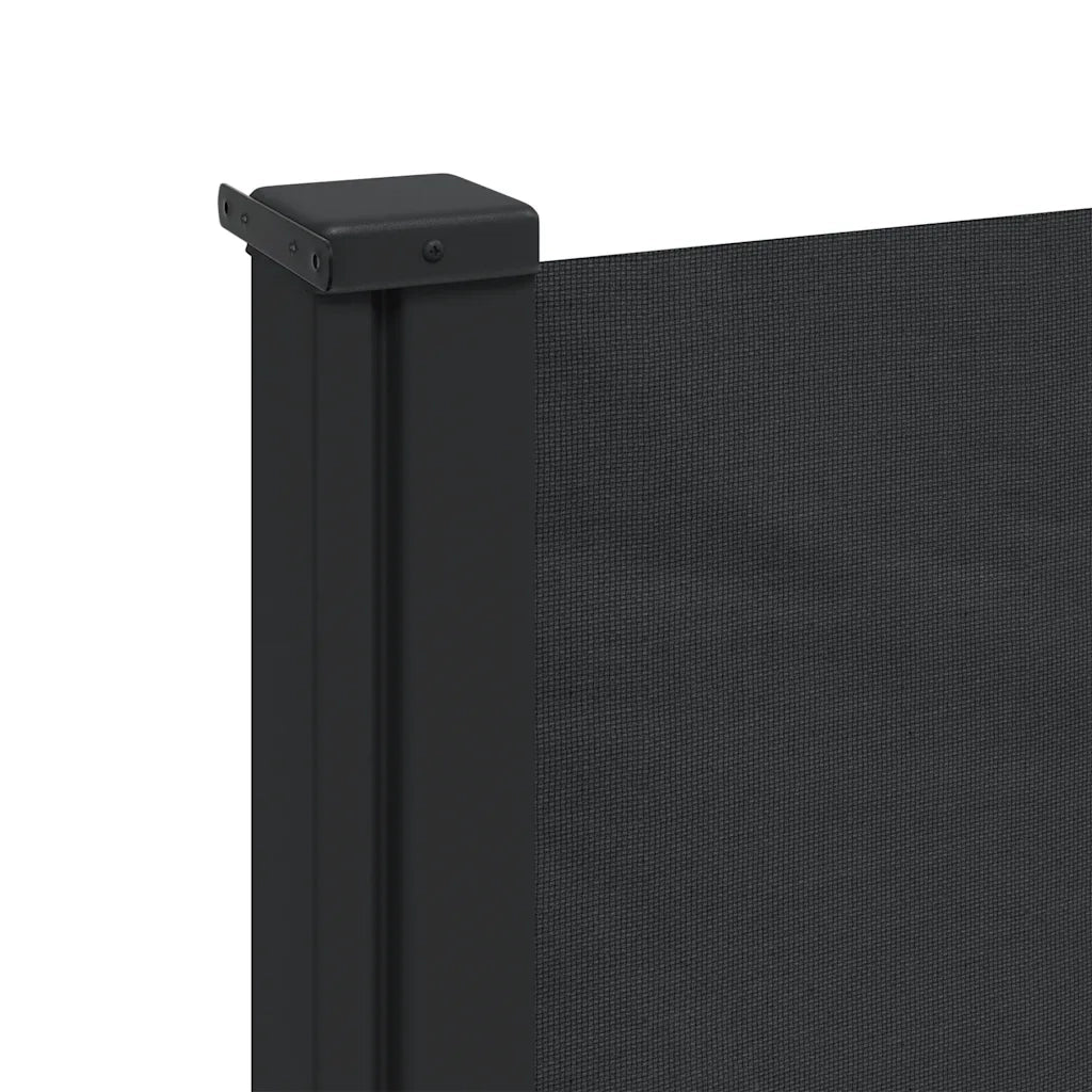Tenda da Sole Laterale Retrattile Nera 100x500 cm 4004384