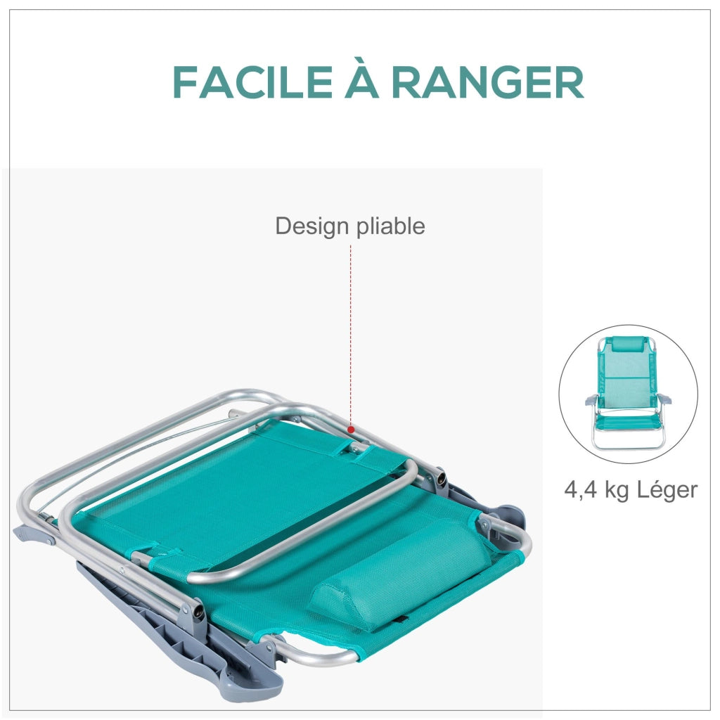 Sedia da giardino pieghevole ¨C Minimal ¨C grigio, polipropilene, metallo