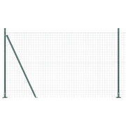 Recinzione da Giardino | Recinzione con Posto Verde 1,2 x 25 m Acciaio e PVC