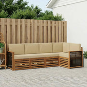 Set divano sezionale con cuscino 4 pcs Naturale 3384354