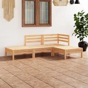 Set Divani da Giardino 4 pz in Legno Massello di Pino 3082617