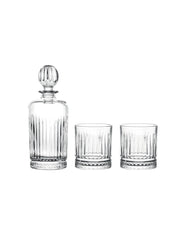 Set Tasting Liquori Brandani 3 Pezzi in Vetro con Bottiglia e Bicchieri