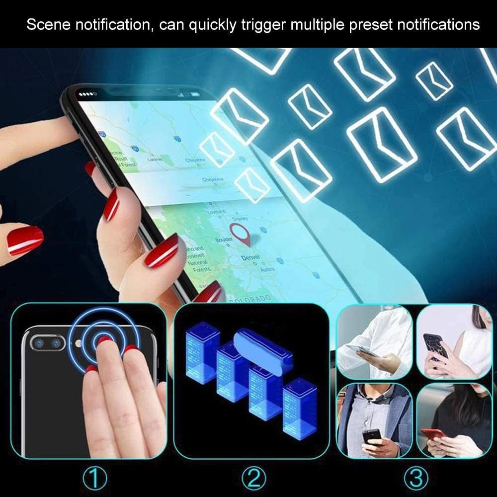 Trade Shop - Smart Nail Nfc Chip Intelligente Sotto Lo Smalto Collegamento Rapido Smartphone -