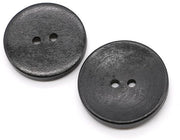 Punti in legno 40 pezzi - Punti rotondi - 4/2 fori - Punti per cucire/ scrapbooking - Dimensioni 10-38 mm - Punti per cucire