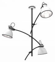 Candellux Zumba lampada a soffitto nera 3xE14 64cm