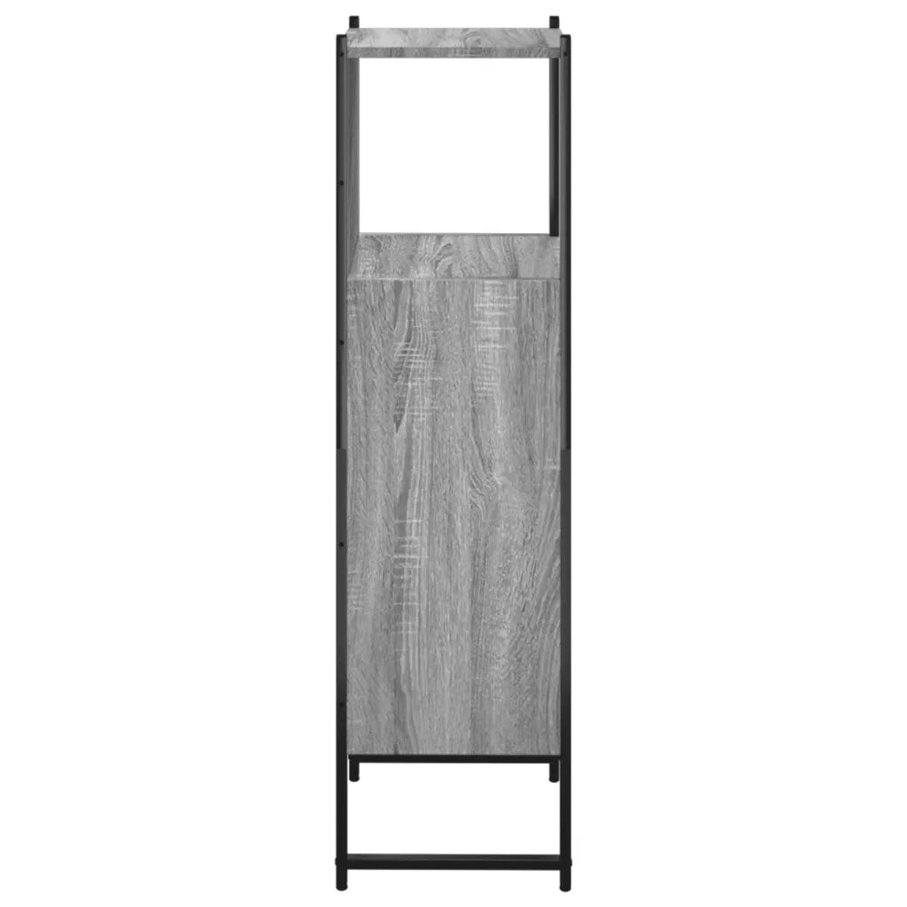Mobile da Bagno Grigio Sonoma 33x33x120,5cm Legno Multistrato 842469