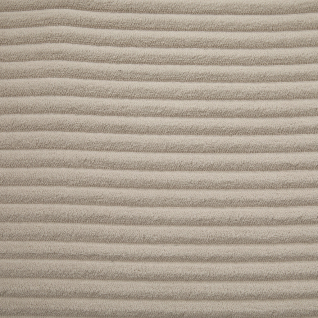 Divano letto 162x78x66 cm in tessuto cord khaki modulare con cuscini