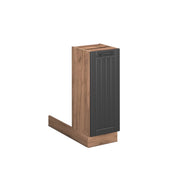 Vicco isola cucina Grigio scuro 30 cm senza piano di lavoro