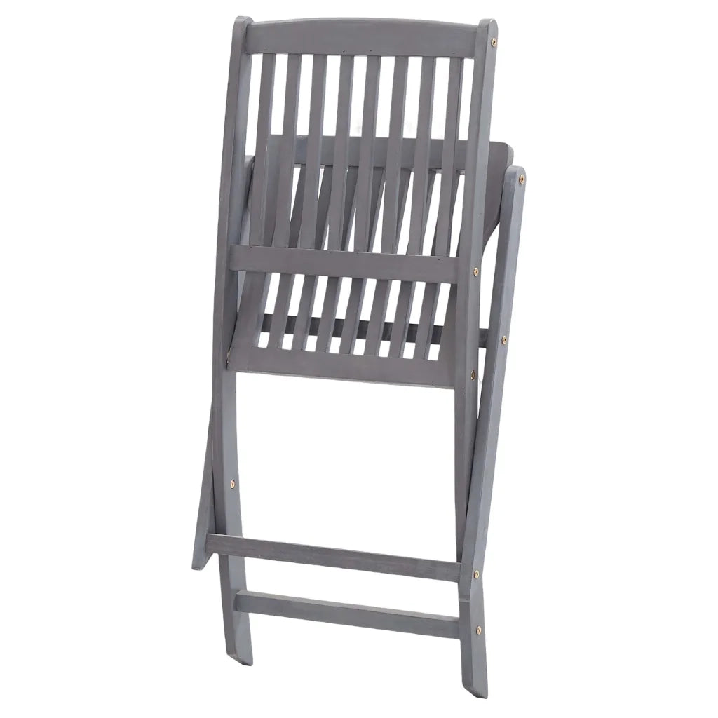 Sedie da Giardino Pieghevoli 8 pz con Cuscini Massello Acacia cod mxl 8549