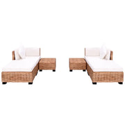 Set Divano 16 pz in Rattan Naturale 244625
