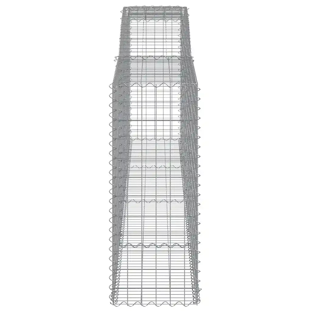 Cesti Gabbioni ad Arco 6 pz 400x50x120/140 cm Ferro Zincato
