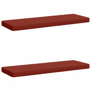 Cuscini per Panchina a 2 Pezzi VUGHT 2 pz 100% Poliestere Rosso 951243