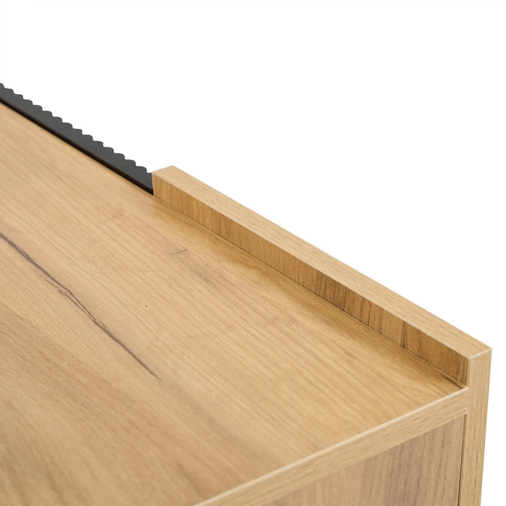 Mobile TV con Vano Contenitore ¨C MINIMAL ¨C Legno Massello, Supporto per TV 60 Pollici