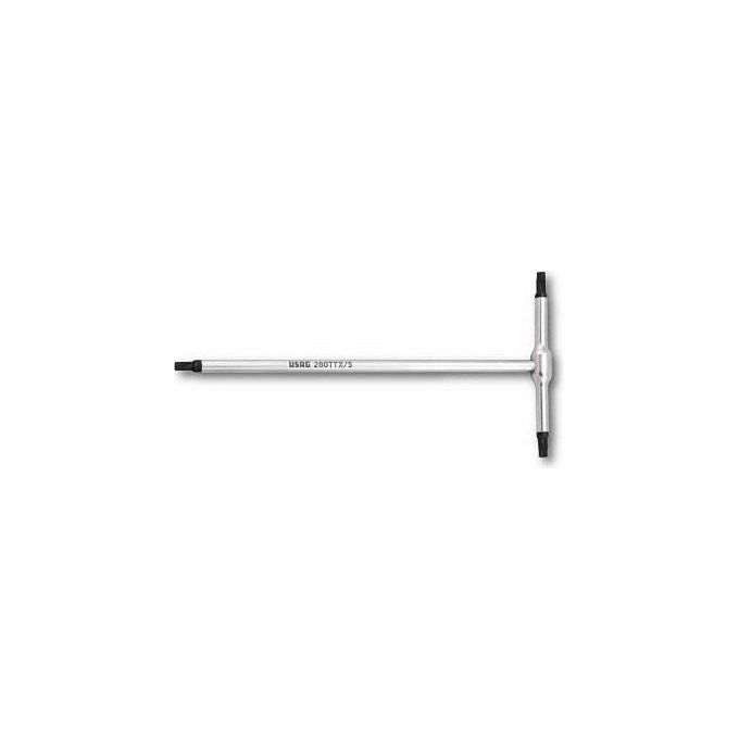 Usag 280 TTX Chiave a T Impronta Torx T25 Acciaio Cromo Vanadio Finitura Cromata