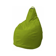 Pouf Aunter, Poltrona multiuso, Poltroncina sacco, Pouf poggiapiedi, Made in Italy, 90x90 h120 cm, Giallo