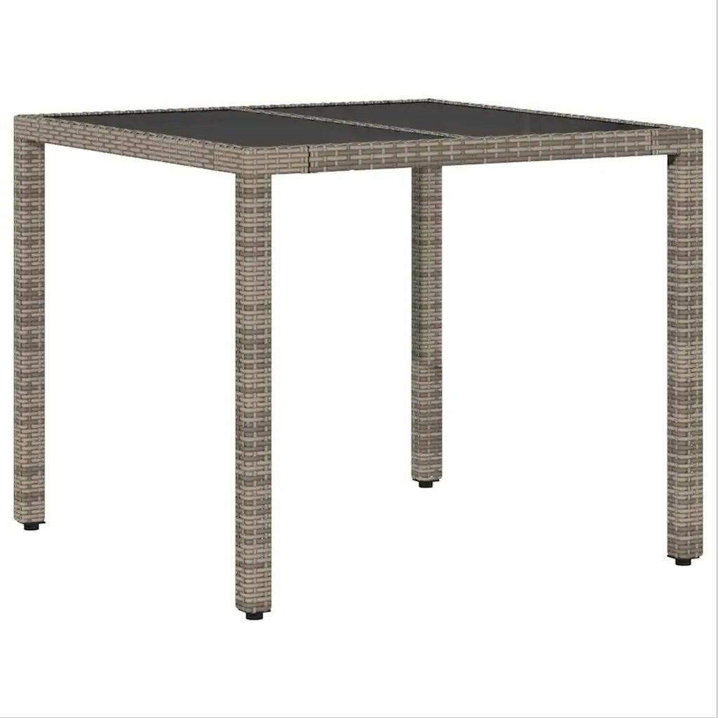 Set da Pranzo per Giardino 5 pz | Set Salotto da Giardino Grigio polyrattan