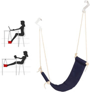 Sostegno per Piedi Regolabile - Tappetino per Piedi sotto il Bureau - Respirante - Portatile - Ufficio Casa - Comodo e Salutare