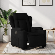 Poltrona Elettrica Reclinabile Nera in Tessuto 3204460