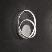 Applique Moderna Ritmo Metallo Grigio Led 28W Dimmerabile Ip20