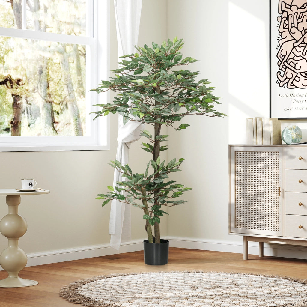 Pianta Artificiale Decorativa Verde ¨C zephmum ¨C con vaso 150 cm