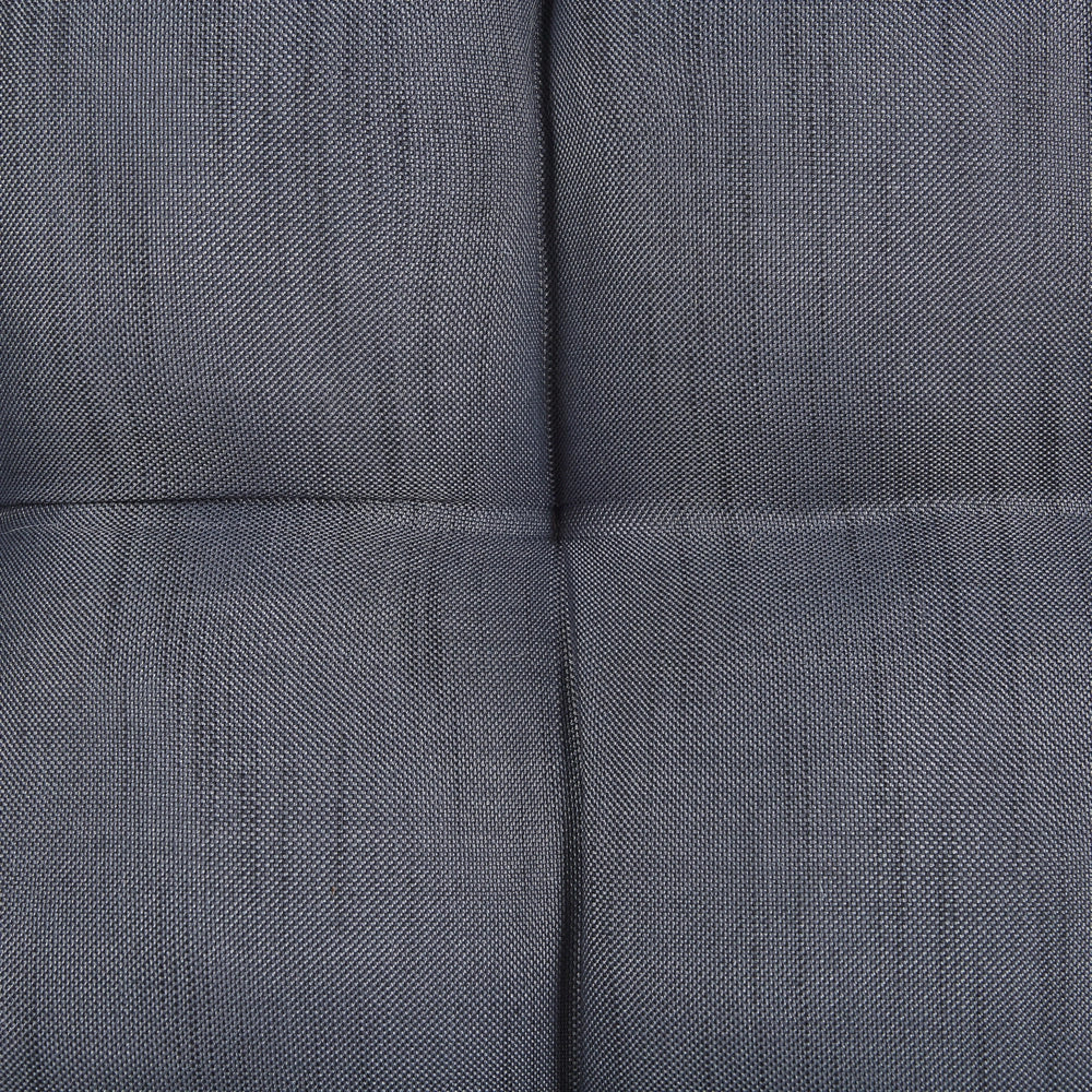 Poltrona Sospesa con Piedistallo in Rattan Grigio Scuro Stile Boho Moderno