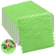 Tegoli per pavimento in schiuma espansa, 12 pezzi, per soggiorno e camera da letto, 30 x 30 x 1 cm, per pavimenti in schiuma espansa per soggiorno e camera da letto (verde)