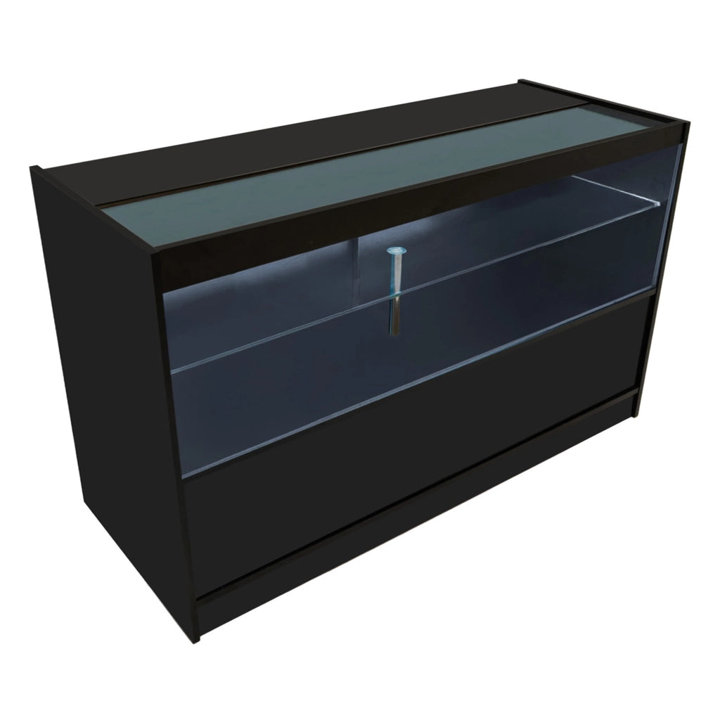 Set Banconi Nero Eclipse LED 2 x C1500 LM60 TB60 con Serrature e Vetrina