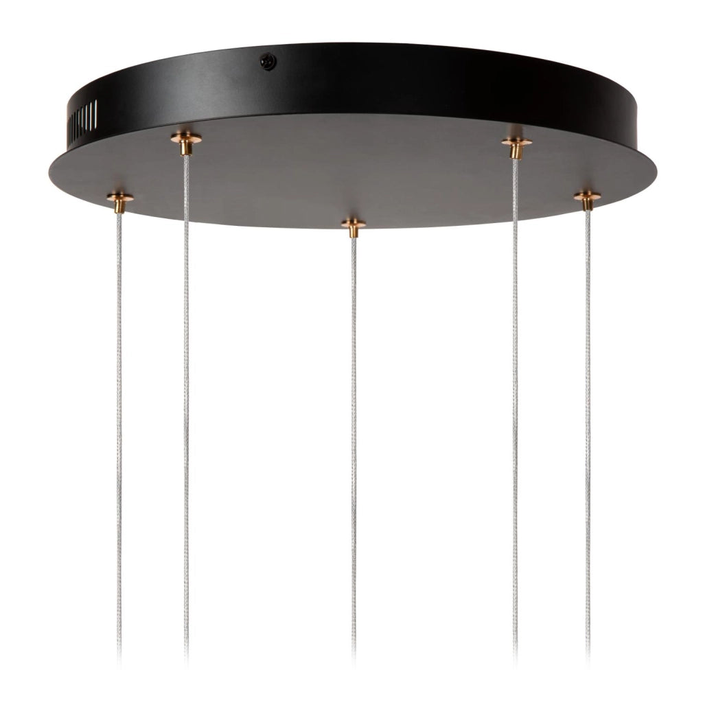 Lampada a sospensione BERLIANE LED 5 luci oro nero Lucide