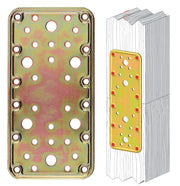 PIASTRA 774 DIRITTA ACCIAIO TROPIC  90X180 MM- ALDEGHI LUIGI SPA- 20,0 pz