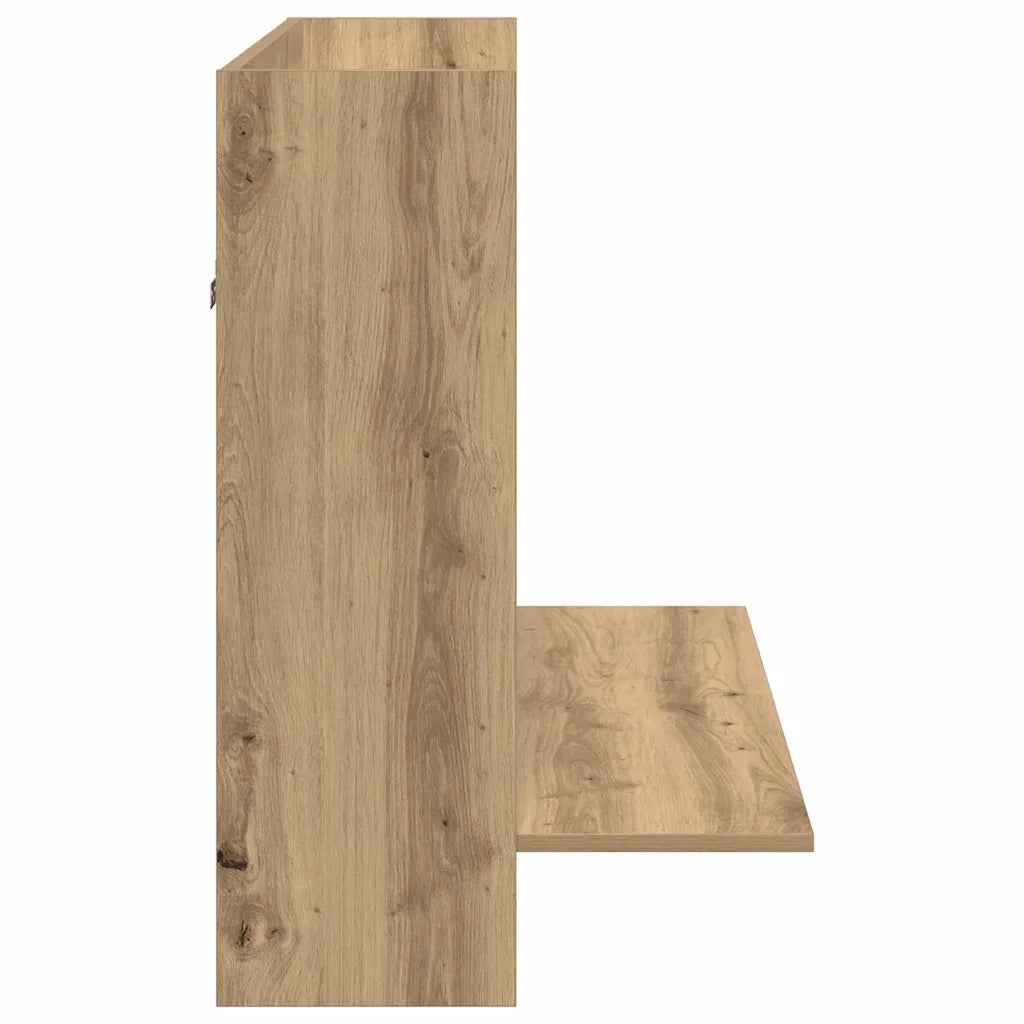 Scrivania a parete rovere artigianale 105 x 48 x 75 cm 869193