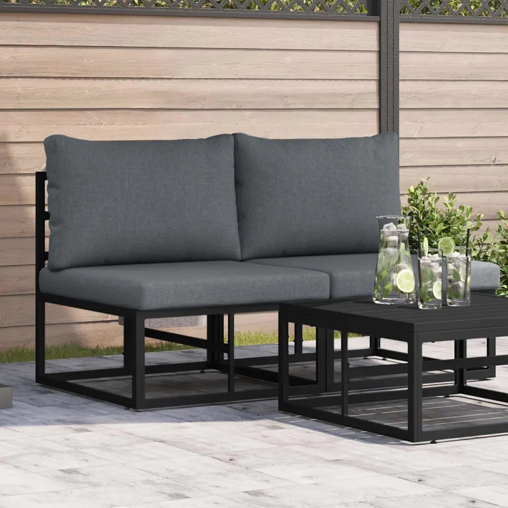 Mobili da Esterno 2 Pezzo Nero e antracite 70 x 71,5 x 71 cm CFW5957113