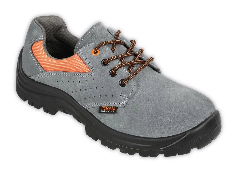 Beta SCARPE ANTINFORTUNISTICA IN PELLE SCAMOSCIATA BASSE S1P SR 7246NE Col. Grigio Mis. 40