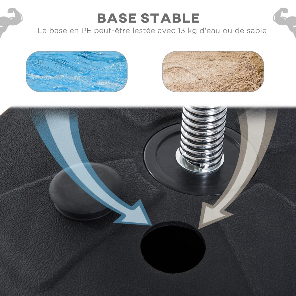 Sacco da boxe su piede regolabile ¨C zephmum ¨C nero 126-144 cm con guanti pompa base