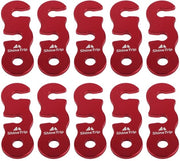 Corda da Vento per Tenda - 10 Pezzi - Antiscivolo - Acciaio Inossidabile - Sostenibile - Accessori per Camping/Attività All'Aperto