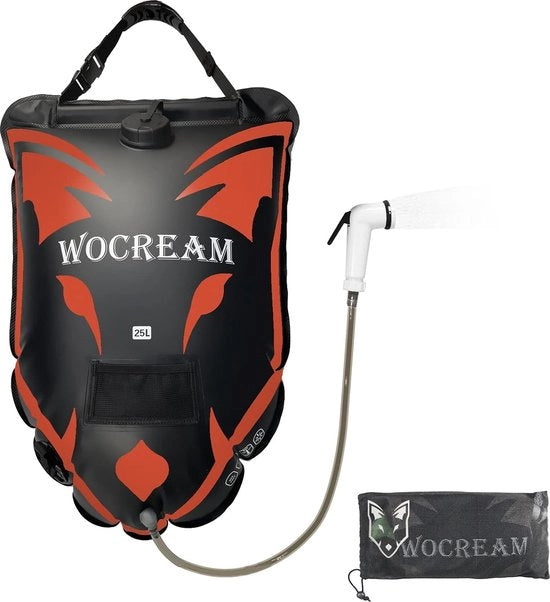 Doucha a grande capacità - 25 litri - doccia esterna - doccia portatile - spiaggia e campeggio - viaggi a zaino