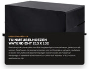 Hoesa Protezione Acqua per Mobili Esterni - Impermeabile - Antiumidità - Resistente ai Solchi - 420D Tessuto Oxford - 213 x 132 x 74 cm - Inclusa Tasca Portatile - Copri Mobili Esterni