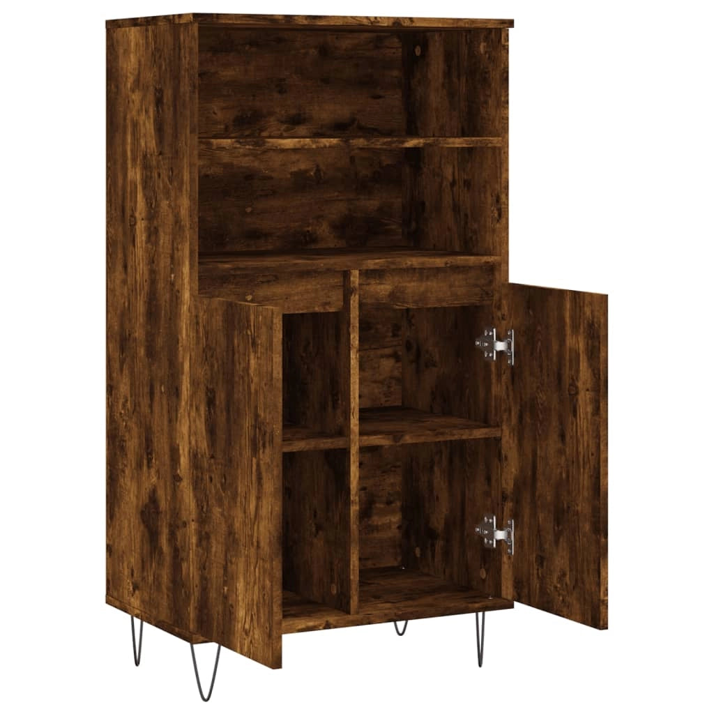 Buffet credenza cassettiera mobiletto mobile contenitore organizer cucina soggiorno salotto alto 60 x 36 x 110 cm legno ingegnerizzato marrone 02_0033378