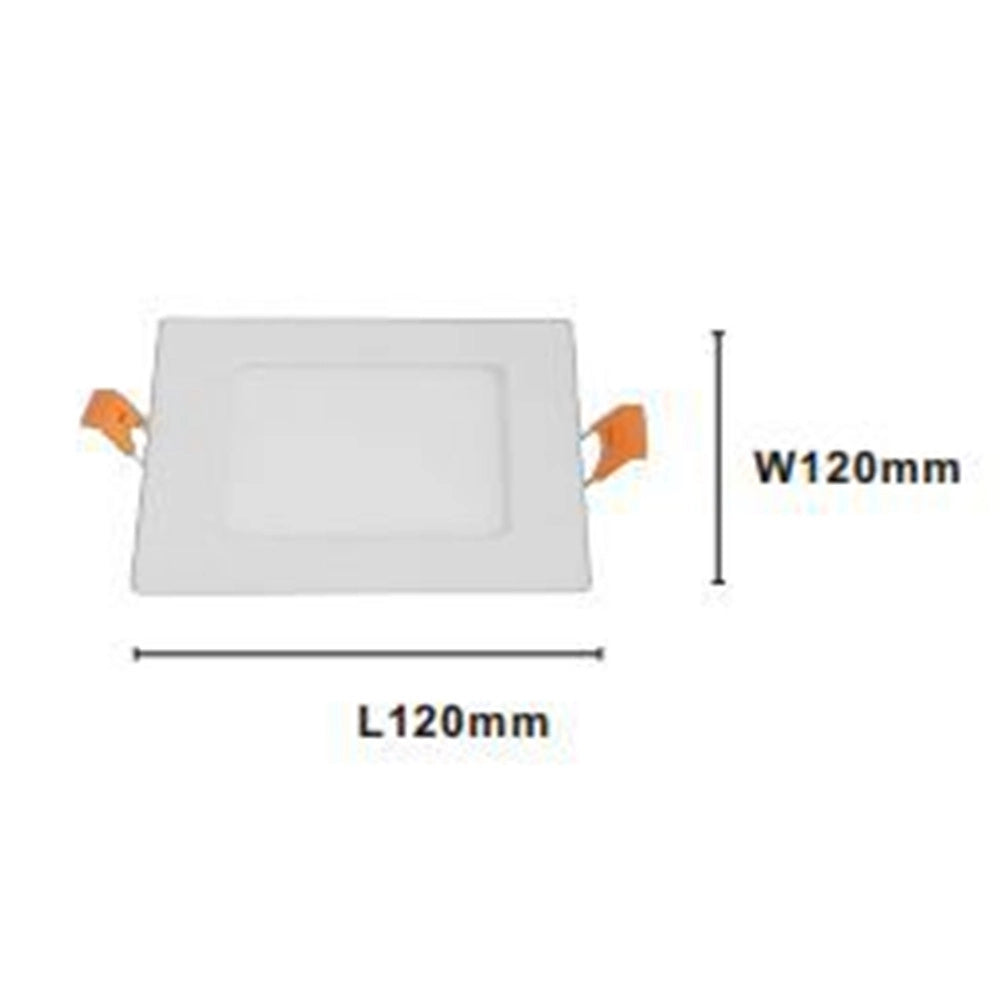 Trade Shop - Pannello Led 6 Watt Da Incasso Quadrato Bianco 120mm Luce 3000k-6500k Ip20 00083 -