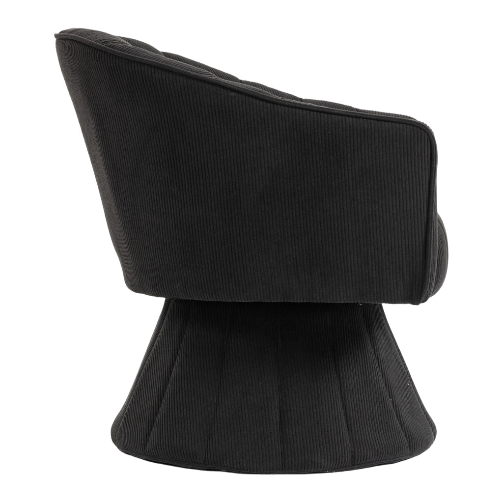 Sedia Girevole Ergonomica 360¡ã con Braccioli ¨C MINIMAL ¨C Nera, Design Moderno