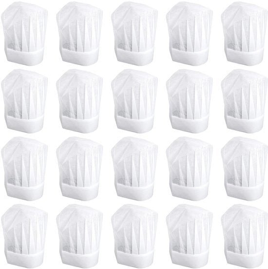 Set di cuffie da cucina 20 pezzi - Cuffie da cucina da gettone - Tela - Unisex - Bambini - Dimensioni 27 x 20 cm - Cuffie da forno