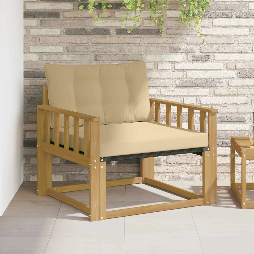 Set di divani da esterno-Sofa da giardino Legno di Acacia Massello e Textilene 121628