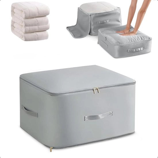 Organizzatore auto-comprimibile - Ultra risparmio di spazio - Grande formato - Borse auto-comprimenti per coperte - Ideale per la conservazione - Poliestere