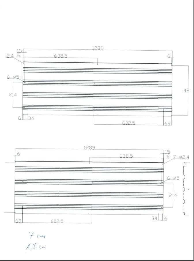 Set di 12 fogli trapezoidali, antracite