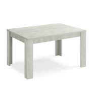 Tavolo allungabile da pranzo Olmo Gesso 130x80 fino a 170 cm modello N1 MADE IN ITALY design moderno ideale per cucina, soggiorno e sala da pranzo